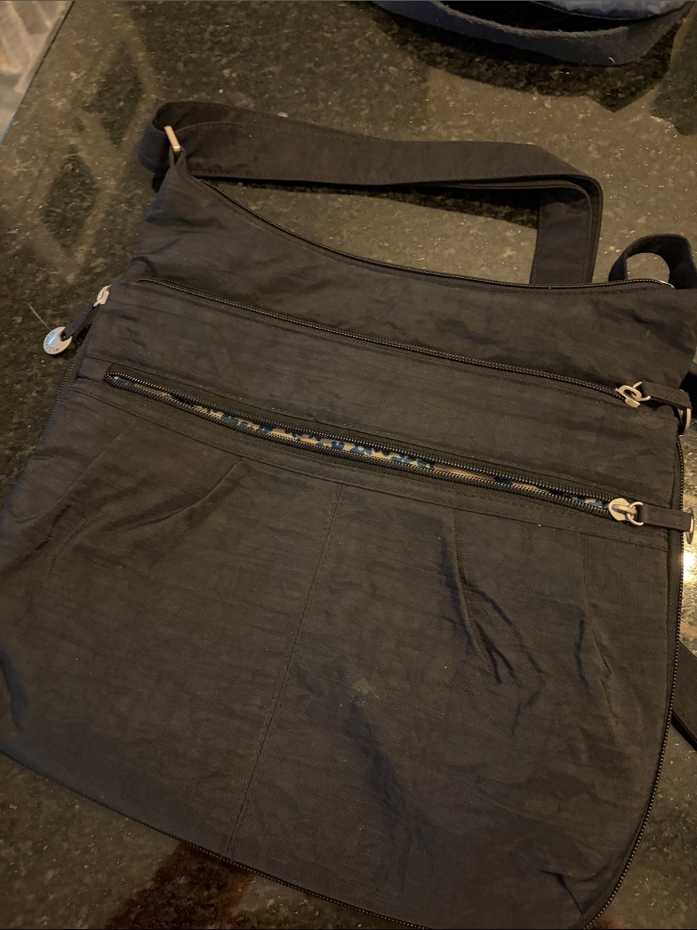 Travelon Black Nylon Crossbody Messenger